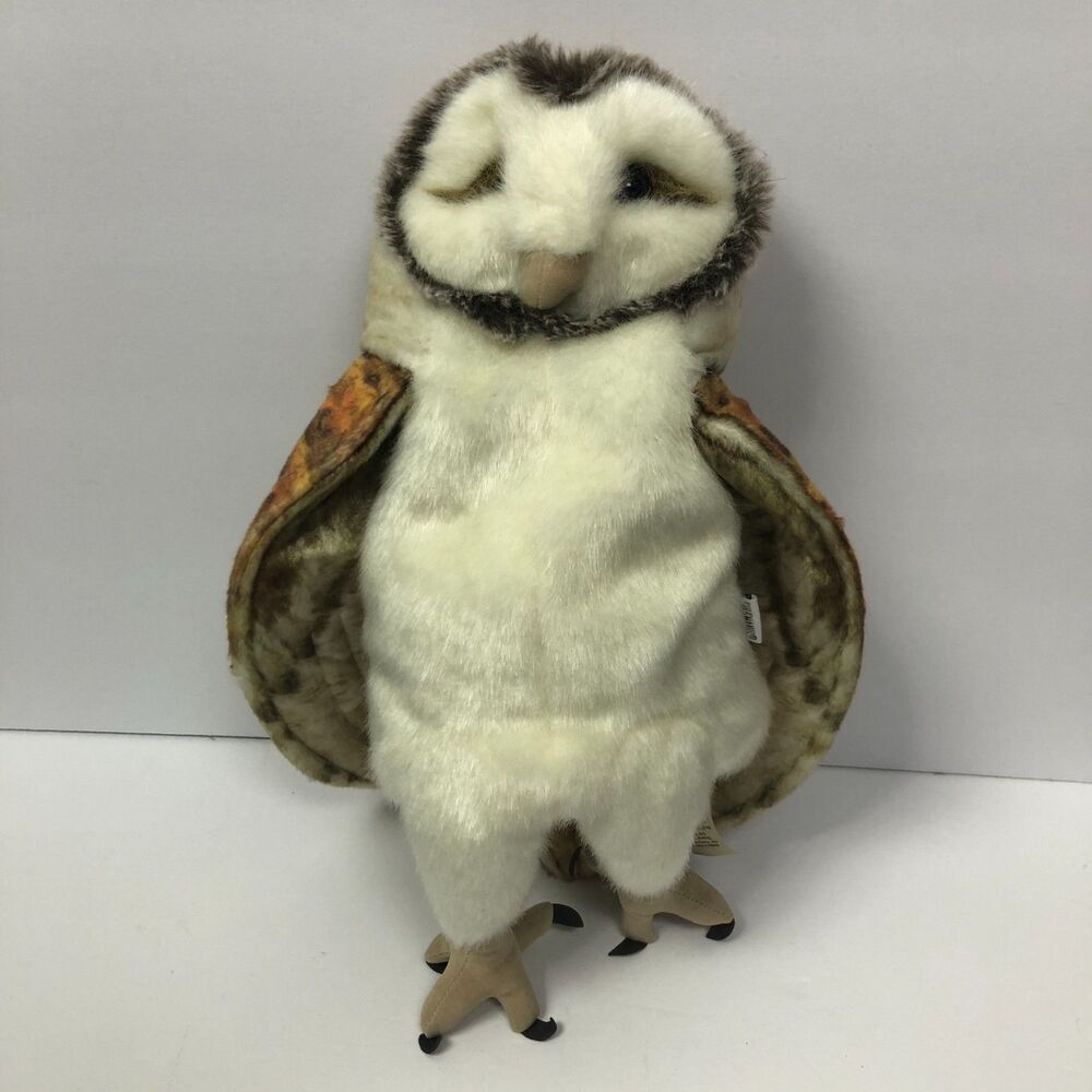 Folkmanis Barn Owl Full Body Hand Puppet Plush Bird 15 Inches